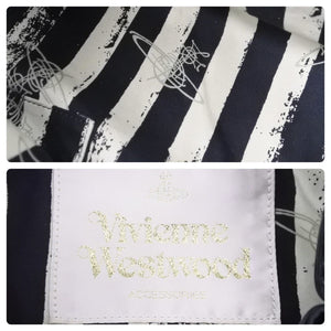 Vivienne Westwood ヴィヴィアンウエストウッド トートバッグ イントレチャート レザー ブラック 美品 中古 48089