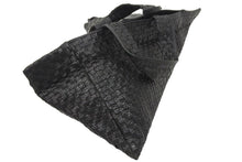 Load image into Gallery viewer, Vivienne Westwood ヴィヴィアンウエストウッド トートバッグ イントレチャート レザー ブラック 美品 中古 48089