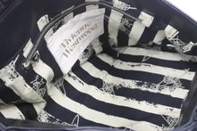 Load image into Gallery viewer, Vivienne Westwood ヴィヴィアンウエストウッド トートバッグ イントレチャート レザー ブラック 美品 中古 48089