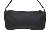 Load image into Gallery viewer, PRADA プラダ アクセサリーポーチ NERO ハンドバッグ ナイロン 小物入れ ロゴ プレート MV633 美品 中古 48091