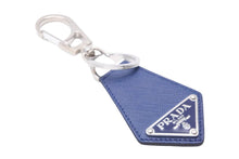 Load image into Gallery viewer, PRADA プラダ キーホルダー・キーチャーム レザー プレート付き 2PP041 053 ブルー系 中古 48100