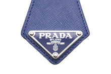 Load image into Gallery viewer, PRADA プラダ キーホルダー・キーチャーム レザー プレート付き 2PP041 053 ブルー系 中古 48100
