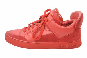 極美品 LOUIS VUITTON × KANYE WEST ルイヴィトン × カニエウエスト DONS ドンズ スニーカー レッド サイズ 8ハーフ 中古 48113