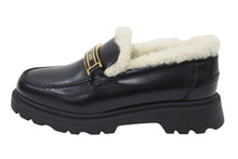 Load image into Gallery viewer, Christian Dior クリスチャンディオール ローファー カウハイド スウェード ブラック KDB757VES S29X ゴールド金具 新品未使用48144