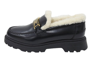 Christian Dior クリスチャンディオール ローファー カウハイド スウェード ブラック KDB757VES S29X ゴールド金具 新品未使用48144