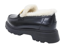 Load image into Gallery viewer, Christian Dior クリスチャンディオール ローファー カウハイド スウェード ブラック KDB757VES S29X ゴールド金具 新品未使用48144