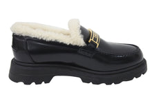 Load image into Gallery viewer, Christian Dior クリスチャンディオール ローファー カウハイド スウェード ブラック KDB757VES S29X ゴールド金具 新品未使用48144