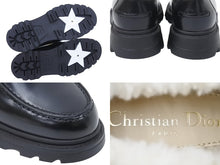 Load image into Gallery viewer, Christian Dior クリスチャンディオール ローファー カウハイド スウェード ブラック KDB757VES S29X ゴールド金具 新品未使用48144
