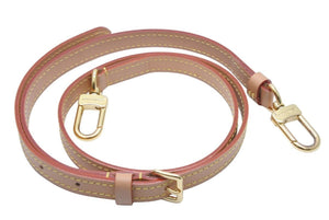 極美品 LouisVuitton ルイヴィトン ショルダーストラップ ヌメ革 ブラウン ゴールド金具 ユニセックス ヌメ革 ベージュ 48161