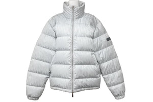 ChristianDior クリスチャンディオール ダウンジャケット パファージャケット オブリーク 943C449A4462 グレー 46 美品 中古 48170