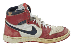NIKE ナイキ AIR JORDAN1 エアージョーダン AJ1 OG High シカゴ 1985 スニーカー ホワイト レッド ブラック 8.5 美品 中古 48185