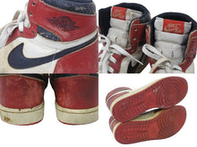 Load image into Gallery viewer, NIKE ナイキ AIR JORDAN1 エアージョーダン AJ1 OG High シカゴ 1985 スニーカー ホワイト レッド ブラック 8.5 美品 中古 48185