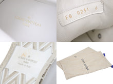 Load image into Gallery viewer, LOUIS VUITTON ルイ ヴィトン スニーカー ハイカット タトゥーライン FA0231 レザー ホワイト グリーン 6 保存袋付 美品 中古 48186