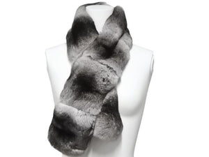 FOXEY フォクシー ストールマフラー フェザーショール ファー ベロア 24691 ブラウン ブラック 美品 中古 48189