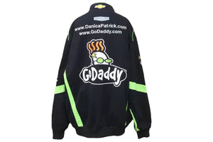 JEFFHAMILTON ジェフハミルトン NACAR ナスカー ヴィンテージ レーシングジャケット ブラック グリーン 2XL 美品 中古 48205