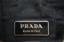 Load image into Gallery viewer, PRADA プラダ ミニトートバッグ ハンドバッグ トライアングルロゴ ツイード レザー ベージュ ブラック アイボリー 良品 中古 48241