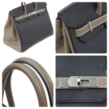 Load image into Gallery viewer, 極美品 HERMES エルメス BIRKIN バーキン35 SPO スペシャルオーダー ブラック エトュープ ハンドバッグ □Q刻印 中古 48265