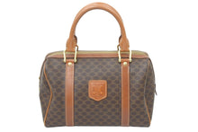 Load image into Gallery viewer, CELINE セリーヌ ハンドバッグ ヴィンテージ マカダムミニボストン 25㎝ バック ブラウン DM97/2 中古 48268