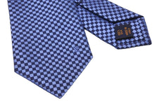 Load image into Gallery viewer, LOUIS VUITTON ルイ・ヴィトン クラヴァット マイクロダミエ 8CM シルク 100％ マリーヌ ブルー ネイビー MR0198 中古 48287