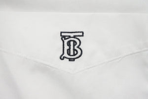 BURBERRY バーバリー TB ロゴ 長袖シャツ ホワイト トップス 白 BURBERRY バーバリー TB ロゴ 長袖シャツ ホワイト トップス 白