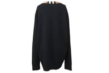 Load image into Gallery viewer, 極美品 BURBERRY バーバリー カシミヤ セーター ヴィンテージチェック ブラック ベージュ トップス 8023461 サイズXXL 中古 48295