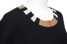 Load image into Gallery viewer, 極美品 BURBERRY バーバリー カシミヤ セーター ヴィンテージチェック ブラック ベージュ トップス 8023461 サイズXXL 中古 48295