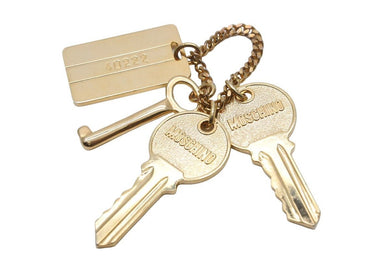 MOSCHINO モスキーノ キーホルダー 鍵 ゴールド メッキ 54.4ｇ ゴールド金具 美品 中古 48319