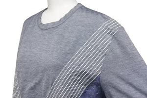 LOUIS VUITTON ルイ・ヴィトン 半袖Ｔシャツ ガストンV 刺繍 Tシャツ13SS インディゴ 刺し子 サイズ S CA36828 中古 48332