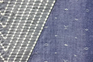 LOUIS VUITTON ルイ・ヴィトン 半袖Ｔシャツ ガストンV 刺繍 Tシャツ13SS インディゴ 刺し子 サイズ S CA36828 中古 48332