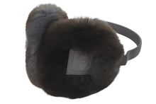 Load image into Gallery viewer, 極美品 CHANEL シャネル スポーツライン 06A イヤーマフ ファー ココマーク ブラック グレー 中古 48340