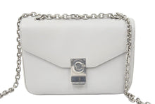 Load image into Gallery viewer, CELINE セリーヌ C ミディアム チェーン ショルダーバッグ グレー カーフスキン シルバー金具 187253BFB08GC 良好 中古 48394