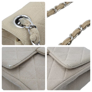 CHANEL シャネル チェーンショルダーバッグ ココマーク マトラッセ 6番台 2000年 A01115 ベージュ シルバー 美品 中古 48400