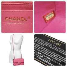 Load image into Gallery viewer, CHANEL シャネル ショルダーバッグ ピンク ラムスキン ミニマトラッセ ゴールド金具 22326992 中古 48403