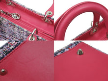 Load image into Gallery viewer, 極美品 ChristianDior クリスチャンディオール レディディオール 2WAYショルダーバッグ メディアム M0550 ピンク 中古 48414