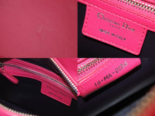 Load image into Gallery viewer, 極美品 ChristianDior クリスチャンディオール レディディオール 2WAYショルダーバッグ メディアム M0550 ピンク 中古 48414
