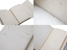 Load image into Gallery viewer, LOUISVUITTON ルイヴィトン 三つ折り財布 ポルトフォイユ アレクサンドラ ダミエ PVC ホワイト グレー ゴールド 美品 中古 48424
