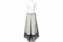 Load image into Gallery viewer, MARTIN MARGIELA マルタンマルジェラ パンツ 22AW S31MA0350 コットン ポリアミド ビスコース ホワイトブラック 36 美品 中古 48450