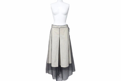 MARTIN MARGIELA マルタンマルジェラ パンツ 22AW S31MA0350 コットン ポリアミド ビスコース ホワイトブラック 36 美品 中古 48450