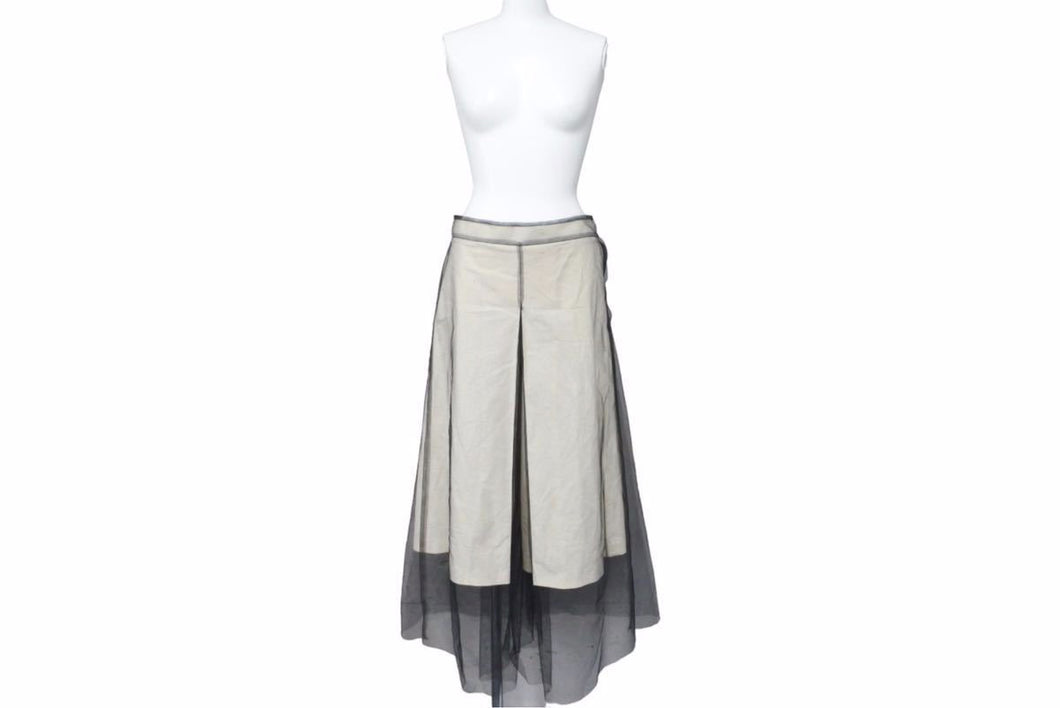 MARTIN MARGIELA マルタンマルジェラ パンツ 22AW S31MA0350 コットン ポリアミド ビスコース ホワイトブラック 36 美品 中古 48450