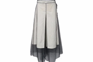 MARTIN MARGIELA マルタンマルジェラ パンツ 22AW S31MA0350 コットン ポリアミド ビスコース ホワイトブラック 36 美品 中古 48450