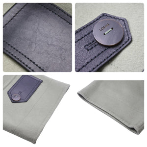 LOEWE ロエベ ダブル ショート ジャケット 21SS レディース S359338XAV ウール カシミヤ グリーン ブラック 34 美品 中古 48451