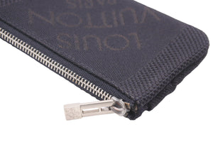 LOUISVUITTON ルイヴィトン ポシェットクレ 小銭入れ コインケース キーケース ミニ財布 M93549 ブラック ブラウン 美品 中古 48468