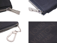 Load image into Gallery viewer, LOUISVUITTON ルイヴィトン ポシェットクレ 小銭入れ コインケース キーケース ミニ財布 M93549 ブラック ブラウン 美品 中古 48468