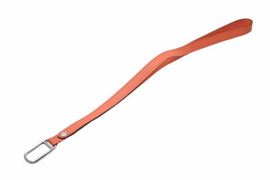 新品同様 HERMES エルメス ネックストラップ オレンジ キーリング □Q 中古 48474