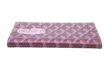 Load image into Gallery viewer, 極美品 GOYARD ゴヤール 手帳カバー パスポートケース 普段使い A6サイズ 赤 紫 レッド パープル 中古 48490