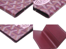 Load image into Gallery viewer, 極美品 GOYARD ゴヤール 手帳カバー パスポートケース 普段使い A6サイズ 赤 紫 レッド パープル 中古 48490