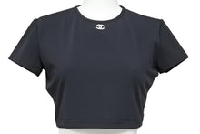 Load image into Gallery viewer, CHANEL シャネル 半袖Ｔシャツ チビT クロップド ココマーク PO5010VO3909 94305 95P ナイロン ブラック 42 美品 中古 48509