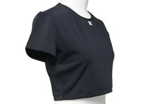 Load image into Gallery viewer, CHANEL シャネル 半袖Ｔシャツ チビT クロップド ココマーク PO5010VO3909 94305 95P ナイロン ブラック 42 美品 中古 48509