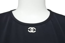 Load image into Gallery viewer, CHANEL シャネル 半袖Ｔシャツ チビT クロップド ココマーク PO5010VO3909 94305 95P ナイロン ブラック 42 美品 中古 48509