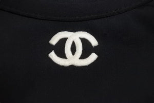 CHANEL シャネル 半袖Ｔシャツ チビT クロップド ココマーク PO5010VO3909 94305 95P ナイロン ブラック 42 美品 中古 48509